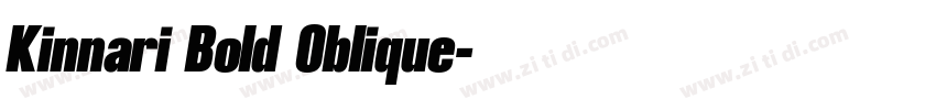 Kinnari Bold Oblique字体转换